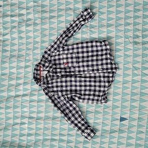 Carter's Blue Gingham Button Down Shirt 18m